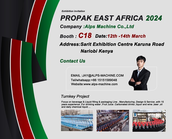 Alps Machine : Rendez-vous au PROPAK EAST AFRICA 2024 !